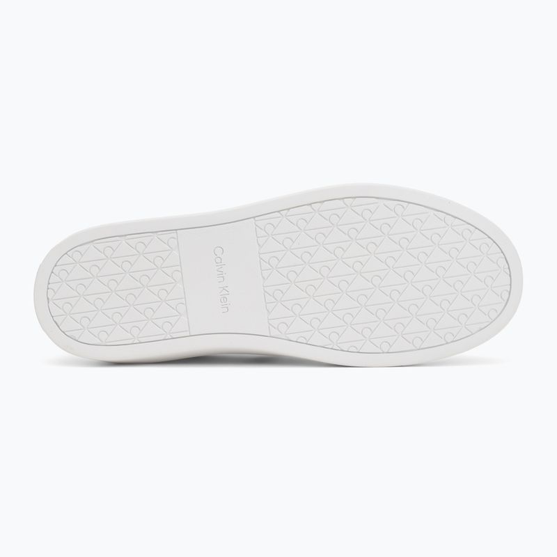 Buty męskie Calvin Klein HM0HM02237 Classic Cups Lace Leather EMB Tongue bright white/black 4