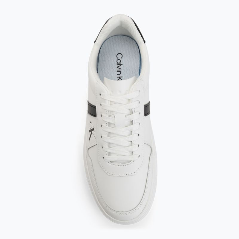 Buty męskie Calvin Klein HM0HM02237 Classic Cups Lace Leather EMB Tongue bright white/black 5