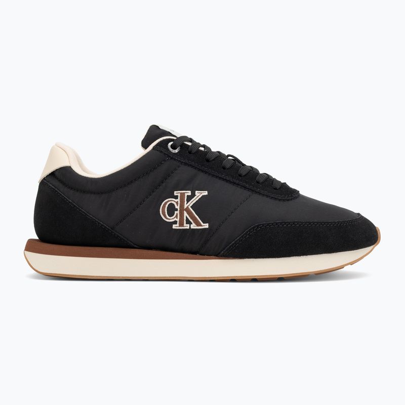 Buty męskie Calvin Klein YM0YM01361 Retro Runner Ess Mix Mat black/light cashew 2