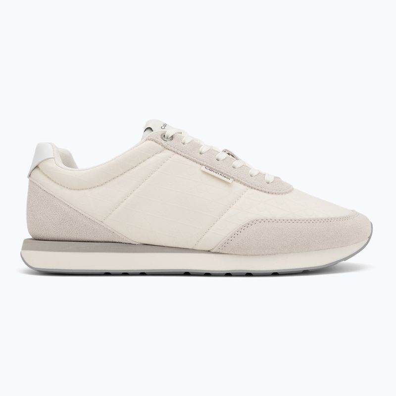 Buty męskie Calvin Klein HM0HM02140 Retro Runner Ripstop Aop marshmallow/bright white 2