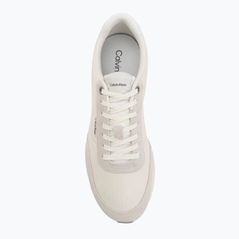 Buty męskie Calvin Klein HM0HM02140 Retro Runner Ripstop Aop marshmallow/bright white 5