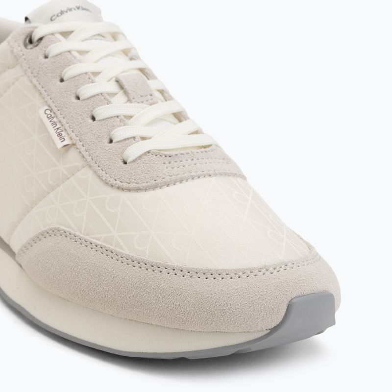 Buty męskie Calvin Klein HM0HM02140 Retro Runner Ripstop Aop marshmallow/bright white 7