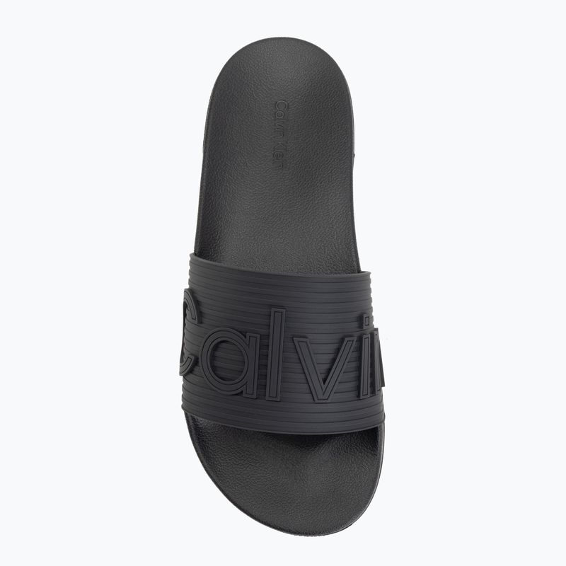 Klapki męskie Calvin Klein HM0HM02113 Ess Texture triple black 5