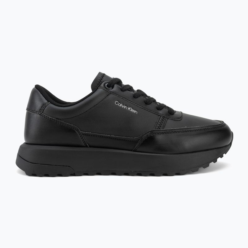 Buty męskie Calvin Klein HM0HM02146 City Runner Laceup Leather triple black 2