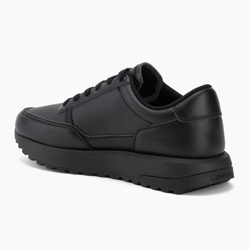 Buty męskie Calvin Klein HM0HM02146 City Runner Laceup Leather triple black 3