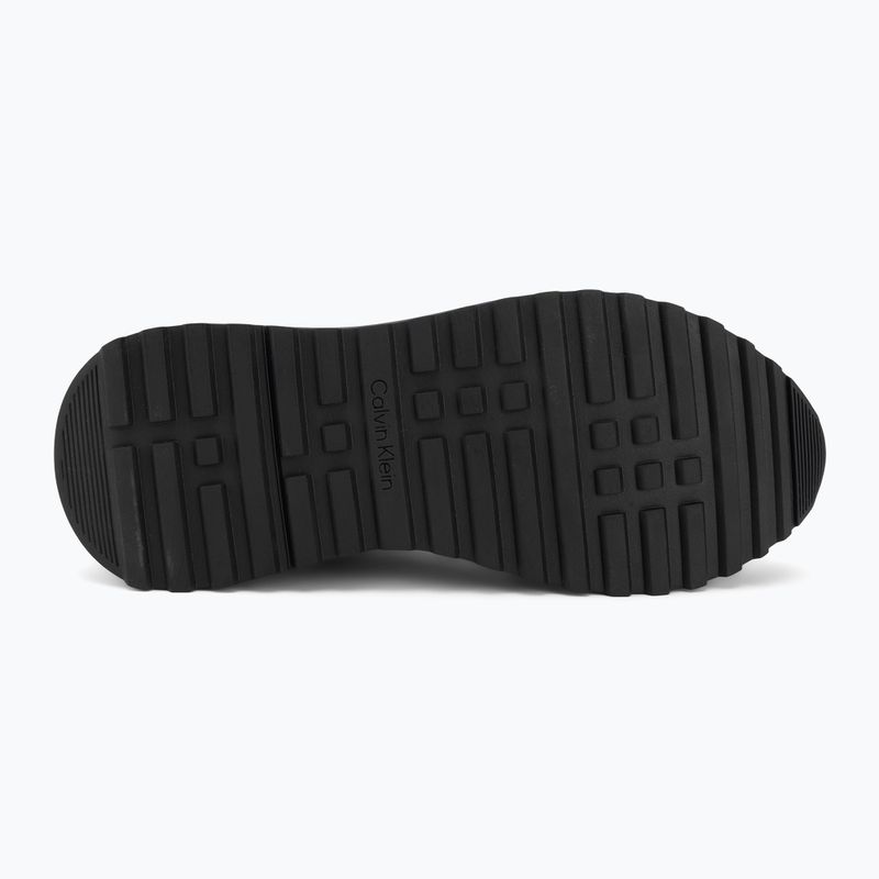 Buty męskie Calvin Klein HM0HM02146 City Runner Laceup Leather triple black 4
