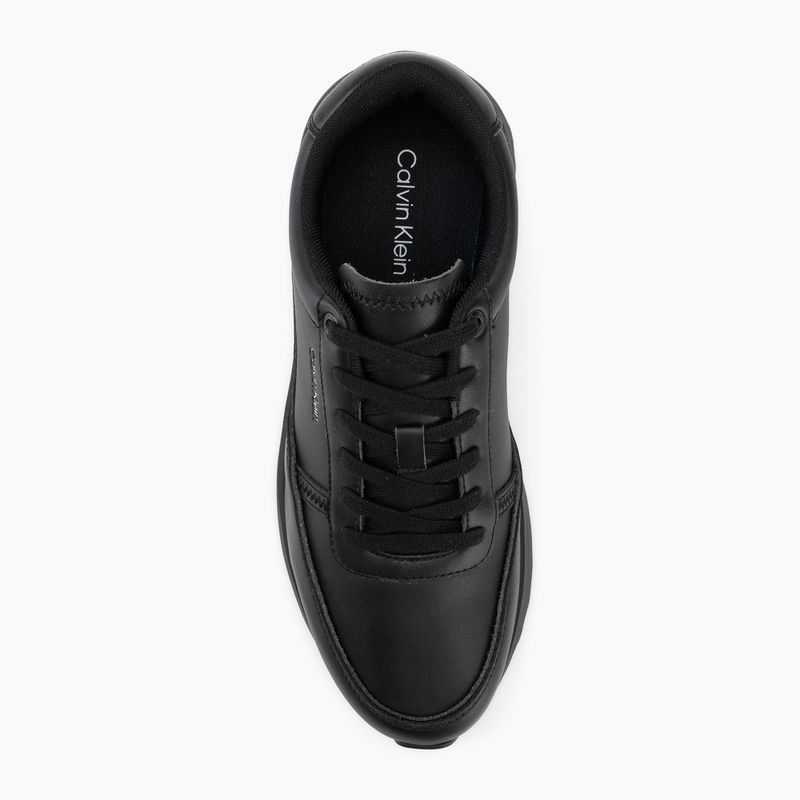 Buty męskie Calvin Klein HM0HM02146 City Runner Laceup Leather triple black 5