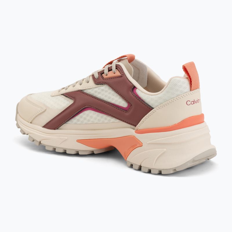 Buty damskie Calvin Klein HW0HW03002 Hike Run Ckstripe Mesh off white/oatmeal/dusty rose 3
