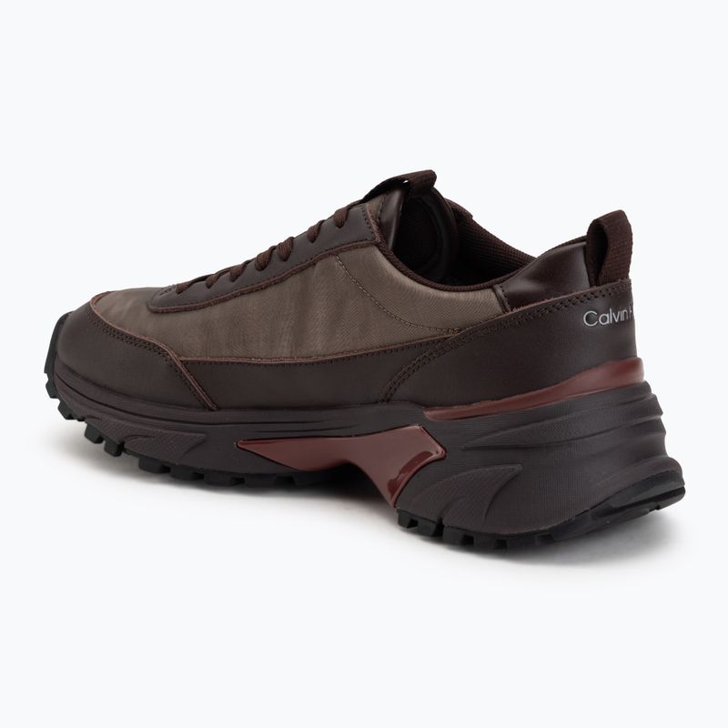 Buty damskie Calvin Klein HW0HW02999 Hike Runner Organza Met Leather bordeaux/rhubarb 3