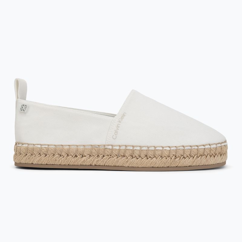 Espadryle damskie Calvin Klein HW0HW02931 Oblique Canvas off white 2