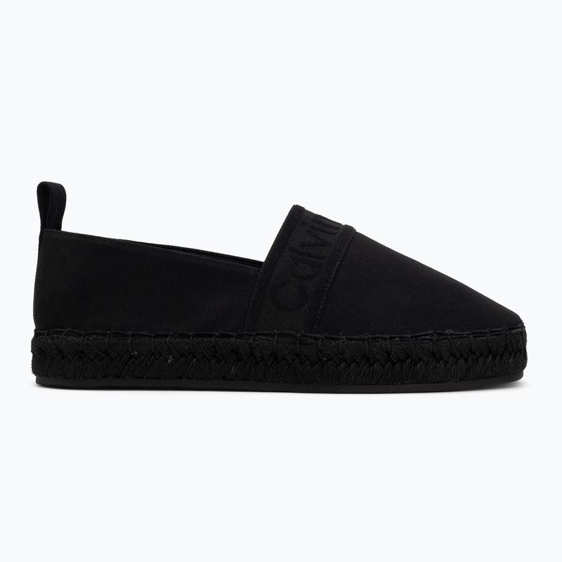 Espadryle damskie Calvin Klein HW0HW02934 Oblique Webbing triple black 2