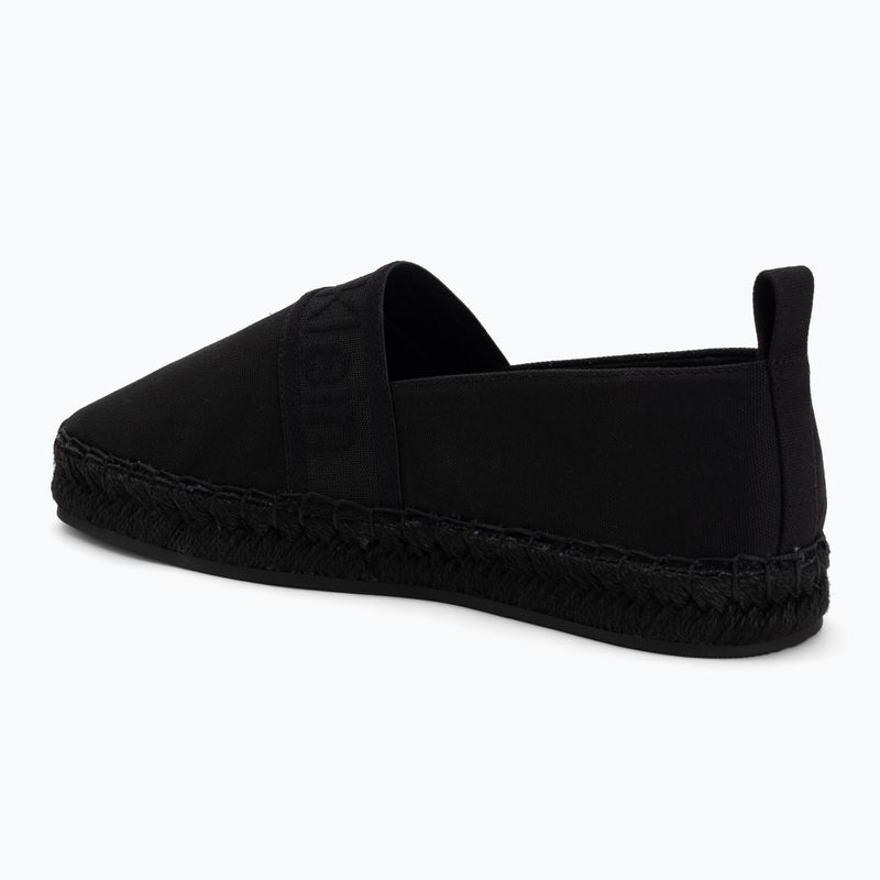 Espadryle damskie Calvin Klein HW0HW02934 Oblique Webbing triple black 3