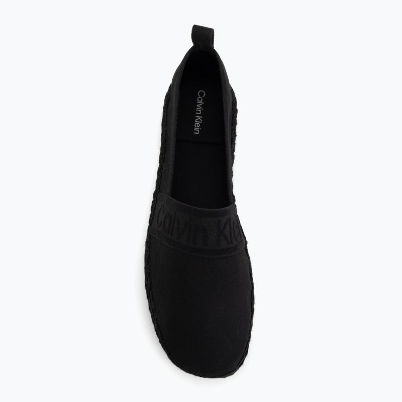 Espadryle damskie Calvin Klein HW0HW02934 Oblique Webbing triple black 5