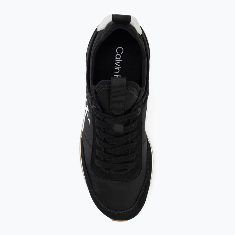 Buty damskie Calvin Klein YW0YW02060 Retro Runner Sock Laceup Mix Mat black/bright white 5