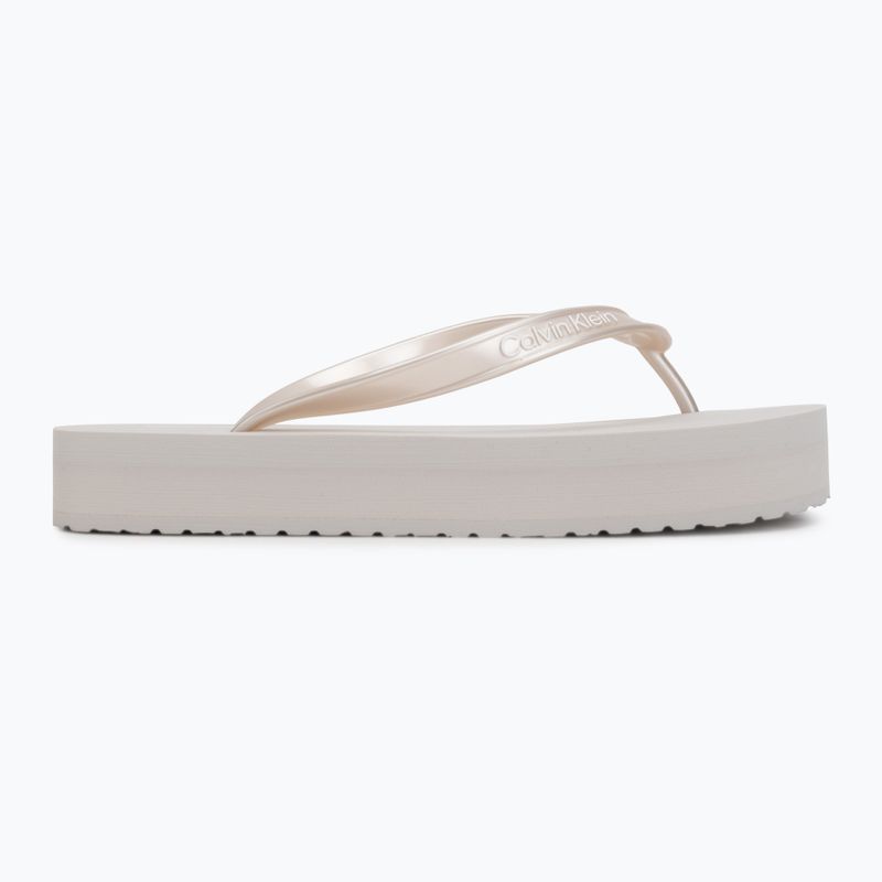 Japonki damskie Calvin Klein HW0HW03120 Flatform silver 2