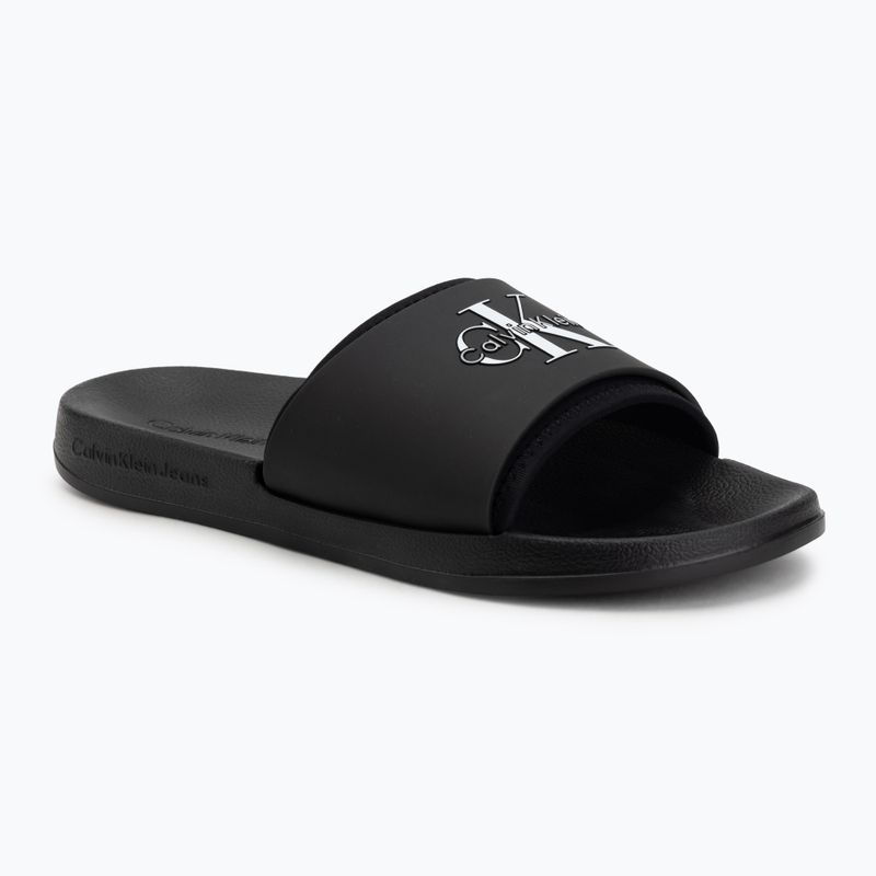 Klapki damskie Calvin Klein Ess Rubber Neoprene black/bright white