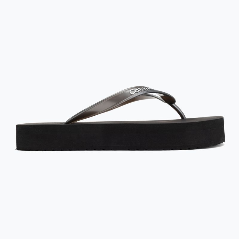 Japonki damskie Calvin Klein HW0HW03120 Flatform triple black 2