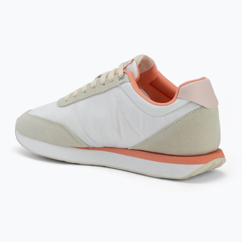 Buty damskie Calvin Klein YW0YW01990 Retro Runner Lace Up Nylon Mg brilliant white/light cashew/pink 3