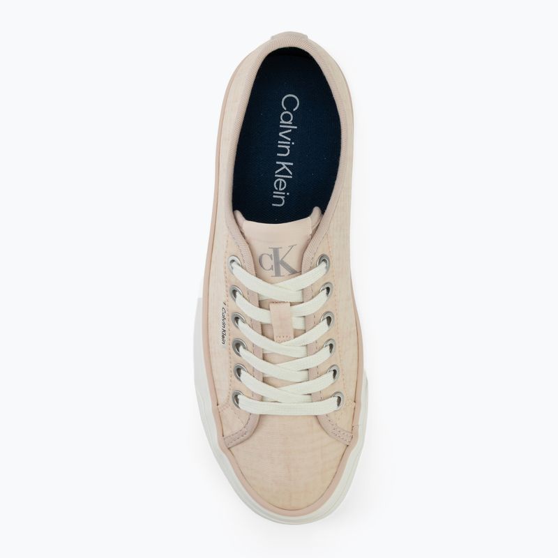 Buty damskie Calvin Klein HW0HW02970 Vulc Flatf Laceup Ripst whisper pink/key largo 5