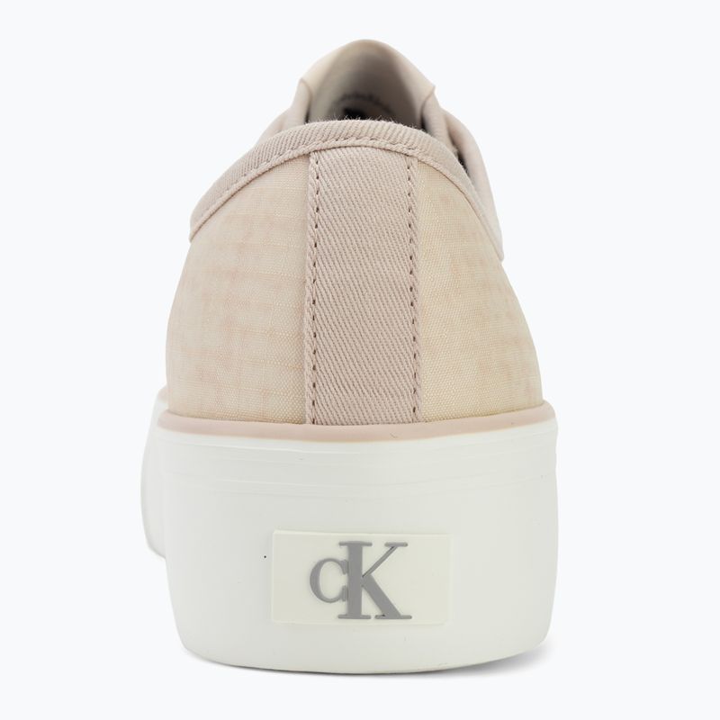 Buty damskie Calvin Klein HW0HW02970 Vulc Flatf Laceup Ripst whisper pink/key largo 6