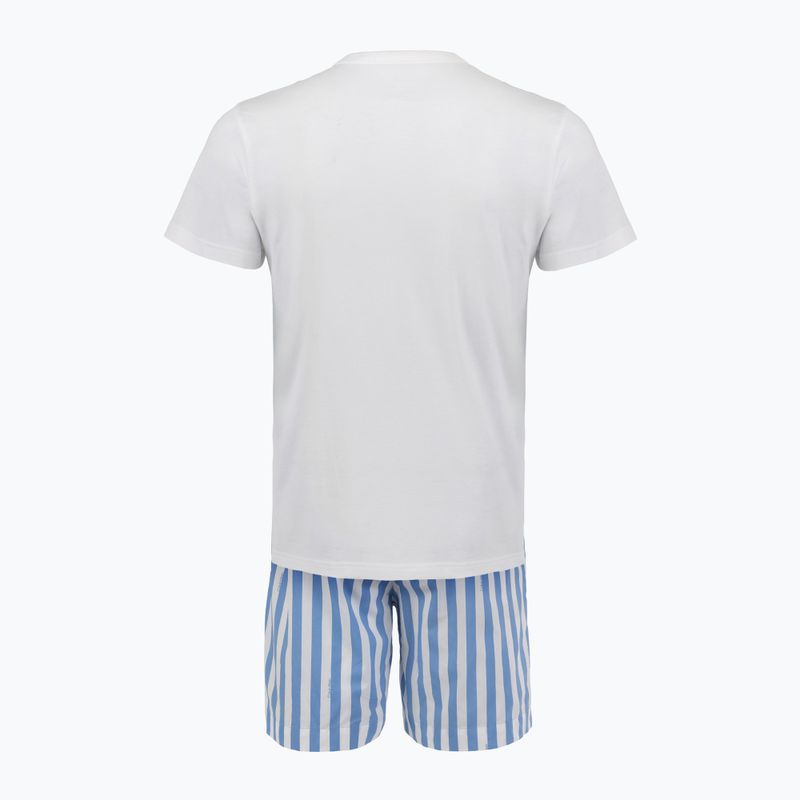 Piżama męska Calvin Klein LV00NM2903 classic white top/vertical boardway 2