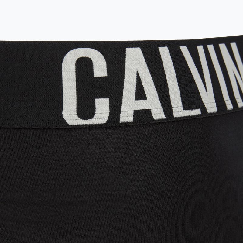 Slipy męskie Calvin Klein 000NB3607A Hip Brief 3 pary black w/oatmeal logo/black w/age 6