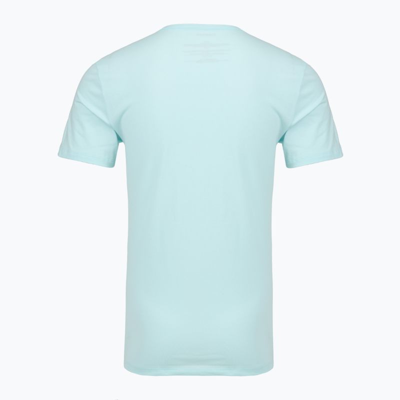 Koszulka męska Calvin Klein LV00NB4185 Crew Neck 3 szt. black w sea spray emb/sea spray w 3