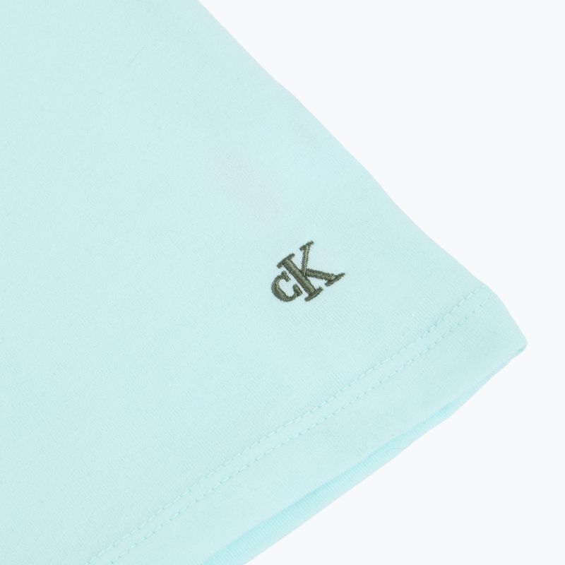 Koszulka męska Calvin Klein LV00NB4185 Crew Neck 3 szt. black w sea spray emb/sea spray w 4