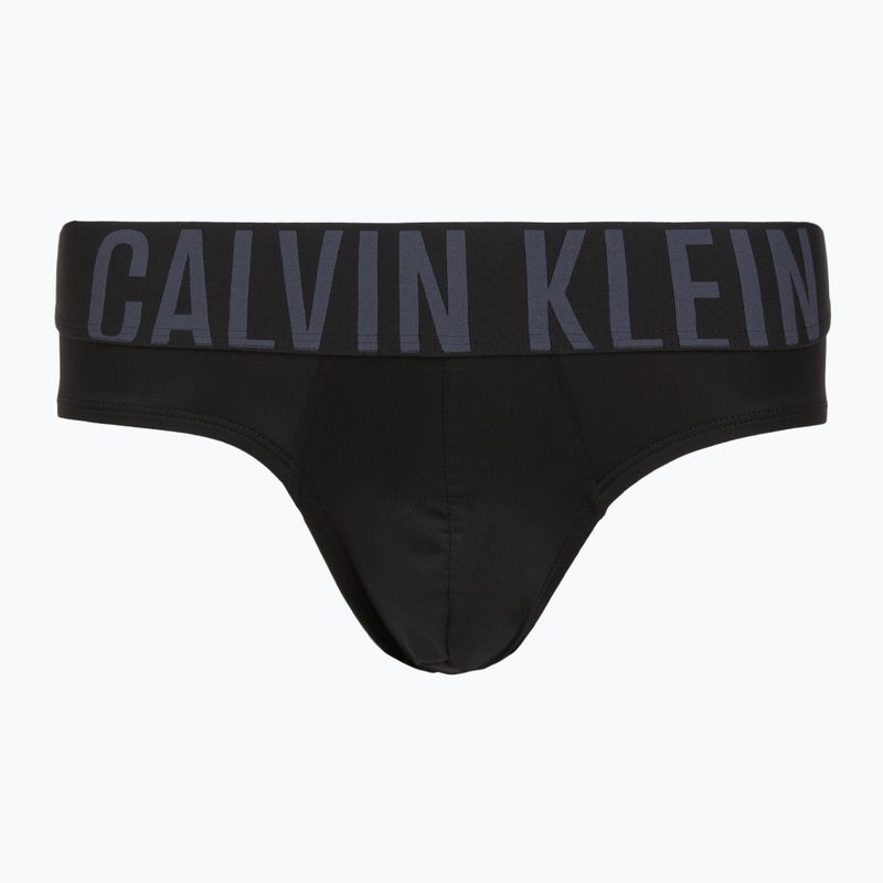 Slipy męskie Calvin Klein 000NB3610A Hip Brief 3 pary black w/ombre blue logo/black w/c 5