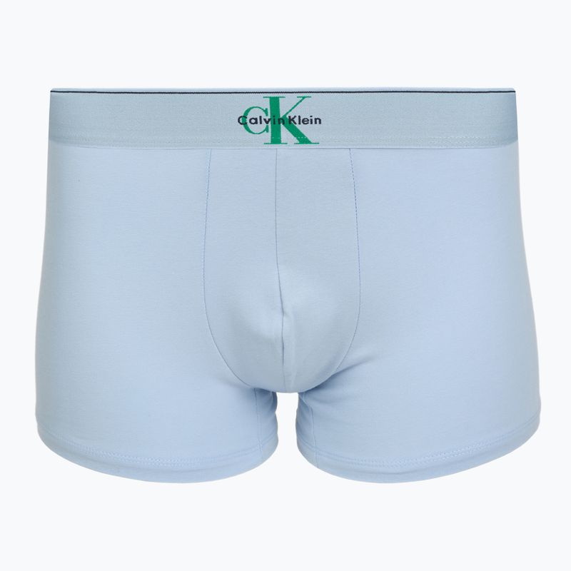 Bokserki męskie Calvin Klein LV00NB4472 Trunk 3 pary shoreline/mardi gras green/cent s 2