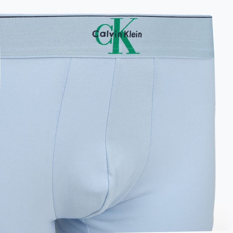 Bokserki męskie Calvin Klein LV00NB4472 Trunk 3 pary shoreline/mardi gras green/cent s 6