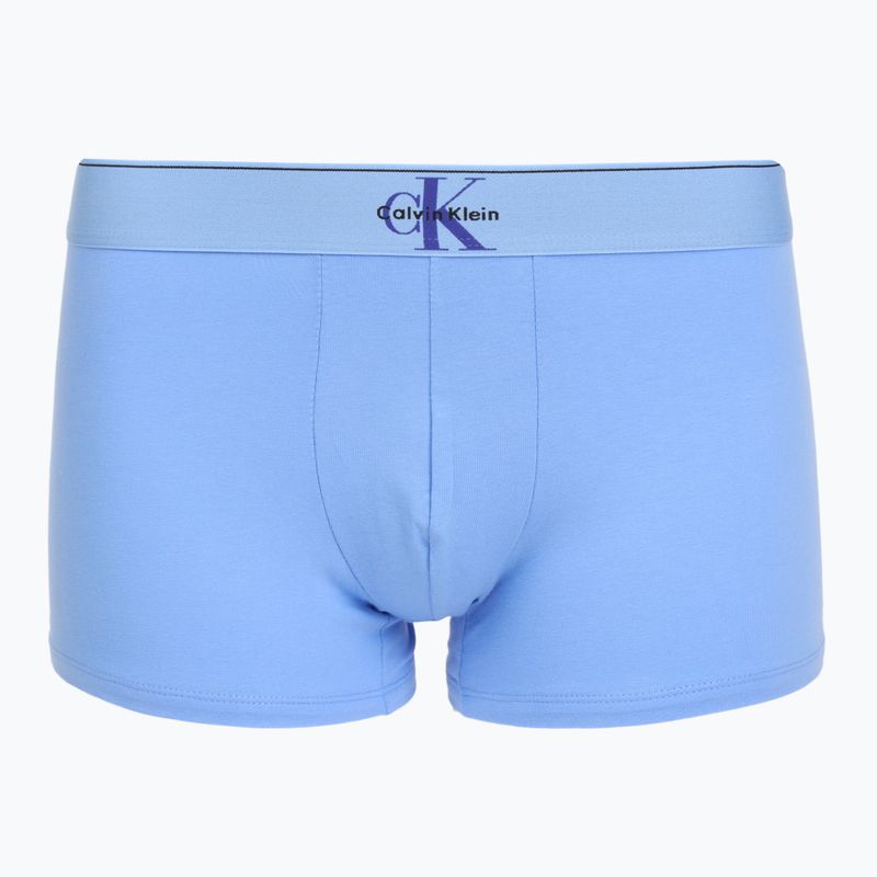 Bokserki męskie Calvin Klein LV00NB4472 Trunk 3 pary black w/blue river fog/blue river 2