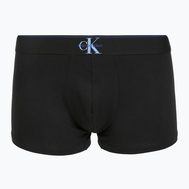 Bokserki męskie Calvin Klein LV00NB4472 Trunk 3 pary black w/blue river fog/blue river 6