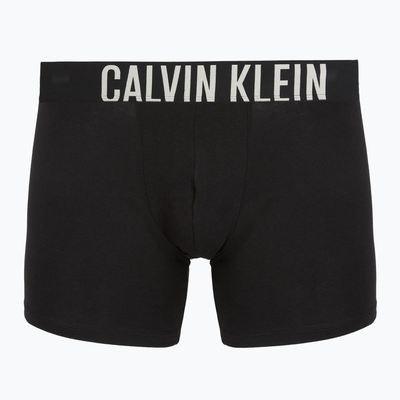 Bokserki Calvin Klein 000NB3609A Boxer Brief 3 pary black w/oatmeal logo/black w/age 2