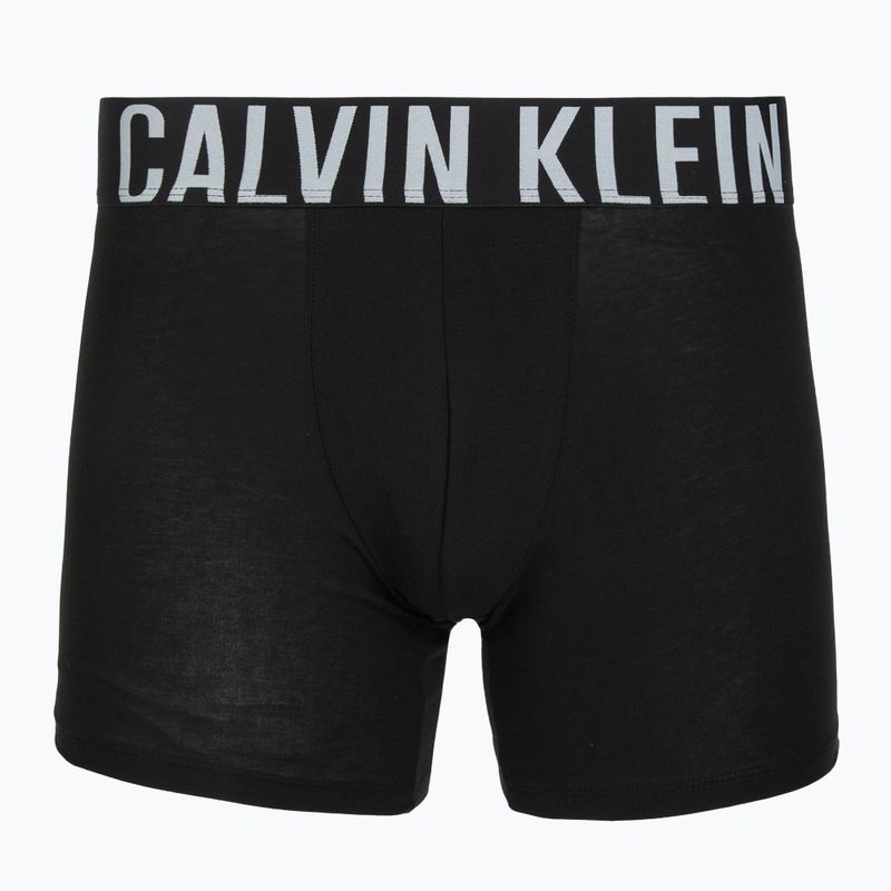 Bokserki Calvin Klein 000NB3609A Boxer Brief 3 pary black w/harbor mist logo/black w 5