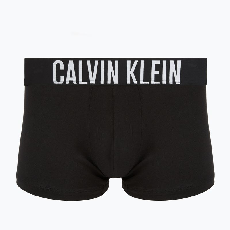 Bokserki męskie Calvin Klein 000NB3608A Trunk 3 pary black w/ harbor mist logo/ black w 2