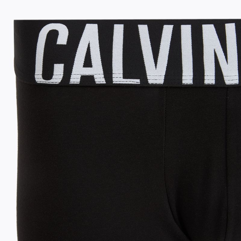 Bokserki męskie Calvin Klein 000NB3608A Trunk 3 pary black w/ harbor mist logo/ black w 5