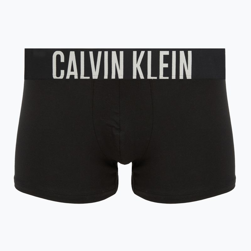 Bokserki męskie Calvin Klein 000NB3608A Trunk 3 pary black w/oatmeal logo/black w/age 2