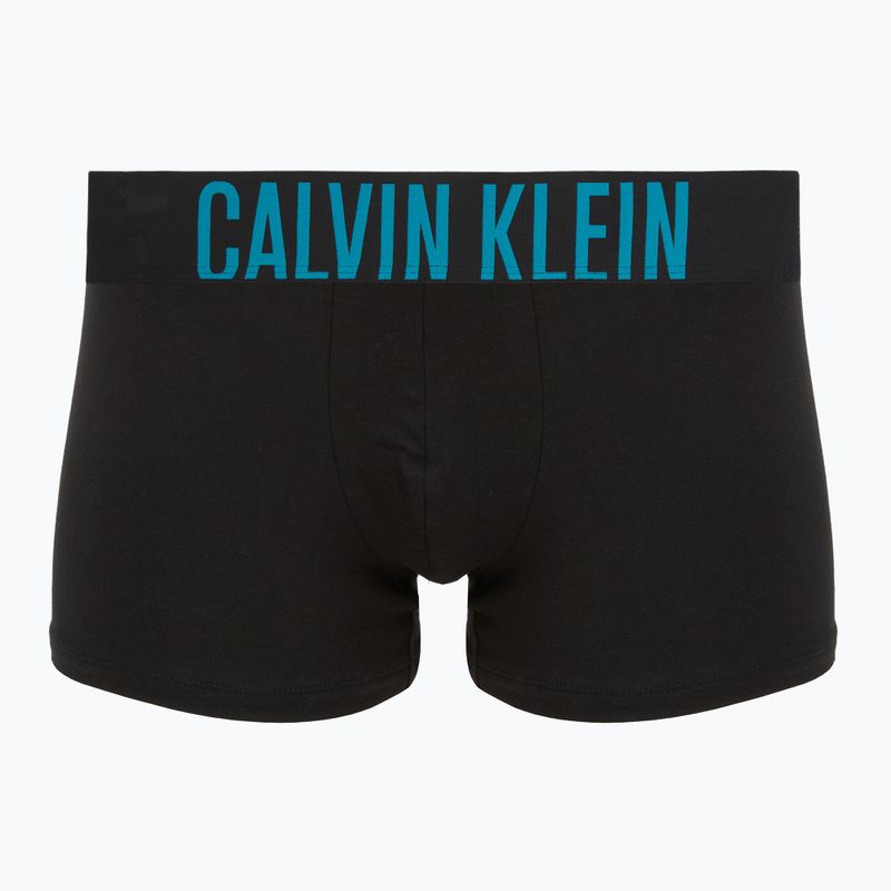 Bokserki męskie Calvin Klein 000NB3608A Trunk 3 pary black w/oatmeal logo/black w/age 3