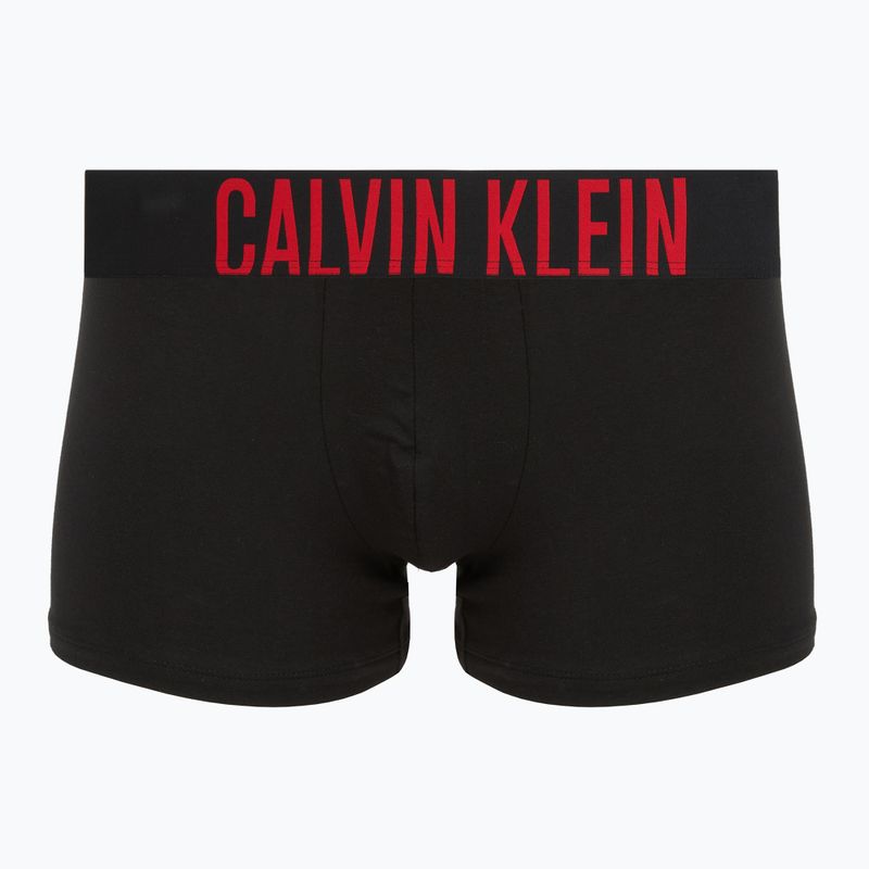 Bokserki Calvin Klein 000NB3608A Trunk 3 pary black w/oatmeal logo/black w/age 4