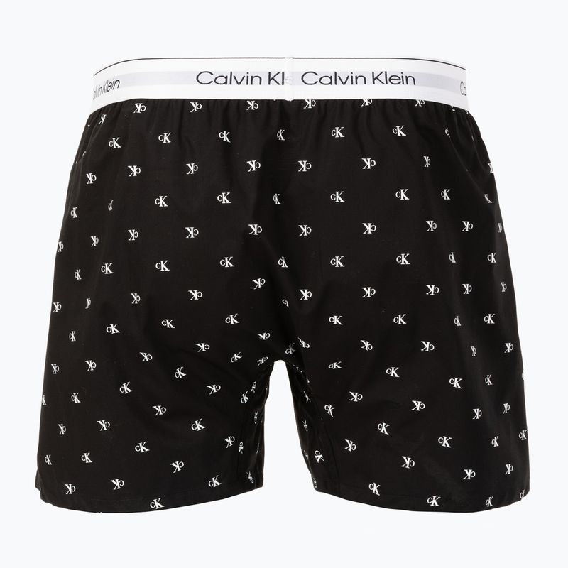 Bokserki Calvin Klein LV00NM2831 Boxer Trad diamond logo black 2
