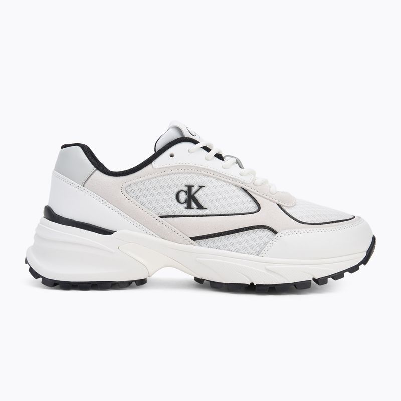 Buty męskie Calvin Klein YM0YM01379 Hike Runner Mesh MIX bright white/black 2