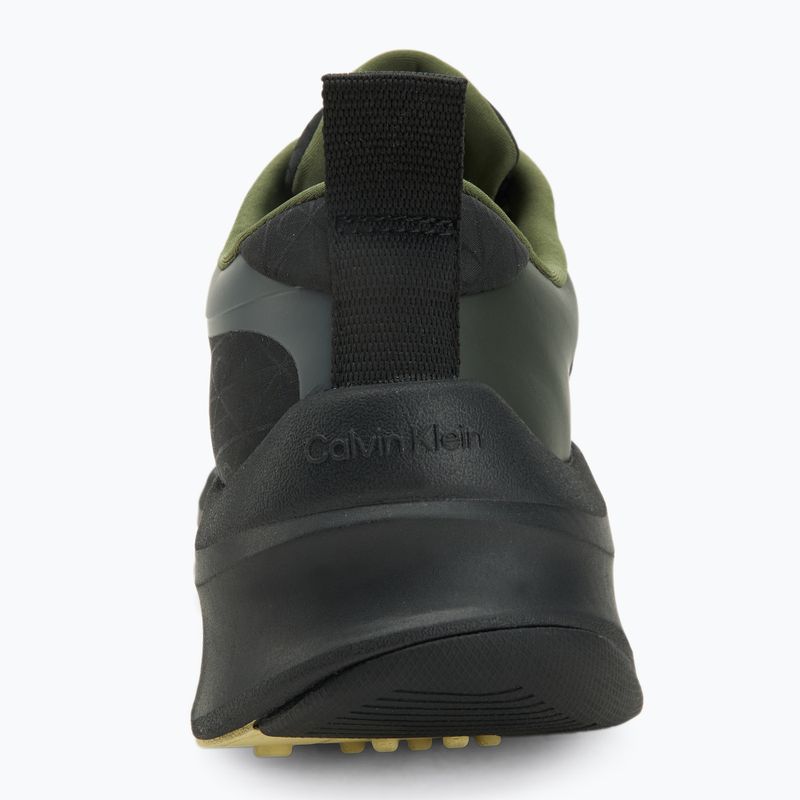 Buty męskie Calvin Klein YM0YM01456 Chunky Runner Lace Up Mix Aop black/medieval forest/coal/lime 6
