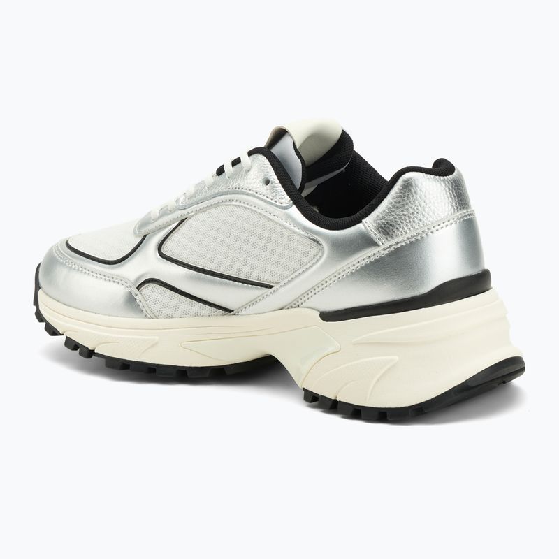 Buty damskie Calvin Klein YW0YW02063 Hike Runner Lace Up Mesh Mix silver/black/bright white 3