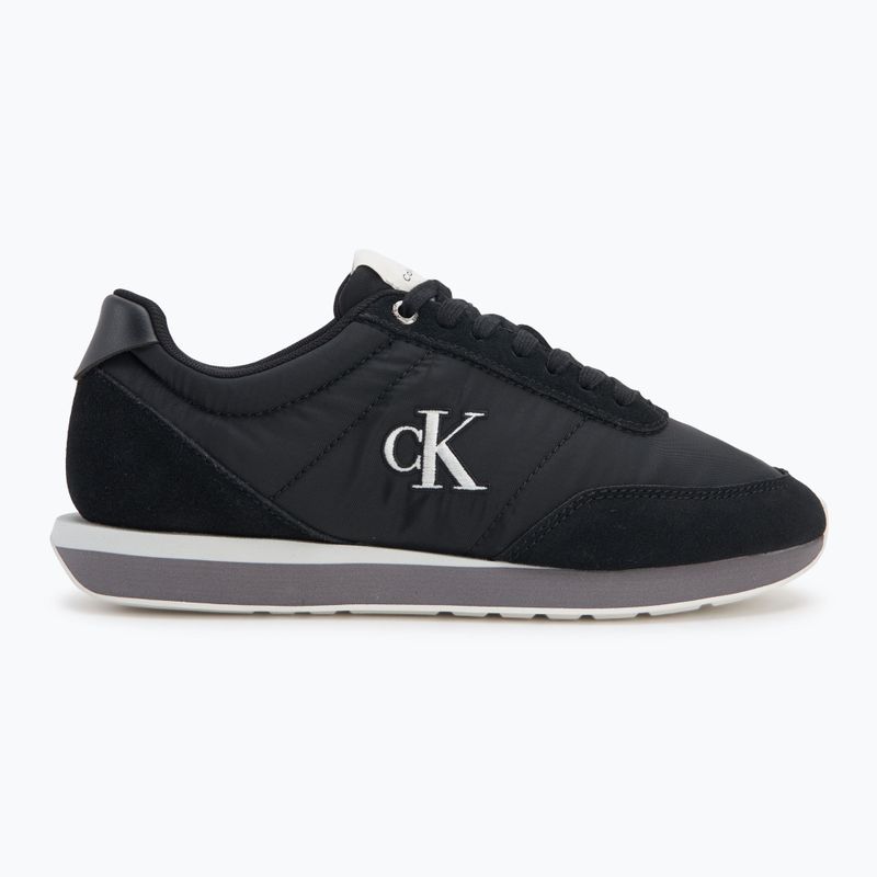 Buty męskie Calvin Klein YM0YM01361 Retro Runner Ess Mix Mat  black/stormfront/vaporous white 2