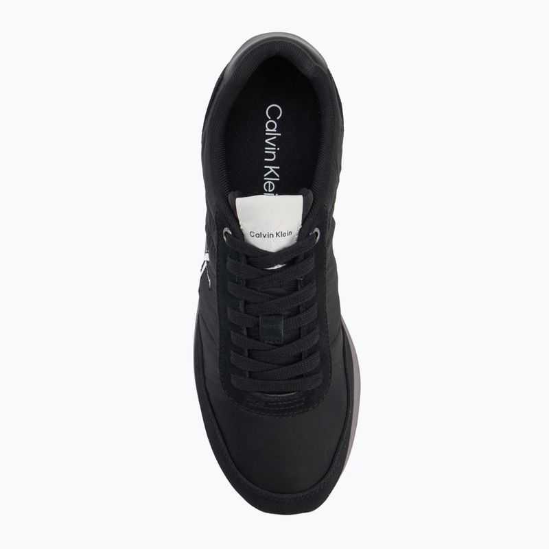 Buty męskie Calvin Klein YM0YM01361 Retro Runner Ess Mix Mat  black/stormfront/vaporous white 5