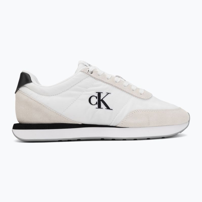 Buty damskie Calvin Klein YW0YW01990 Retro Runner Lace Up Nylon MG bright white/black 2
