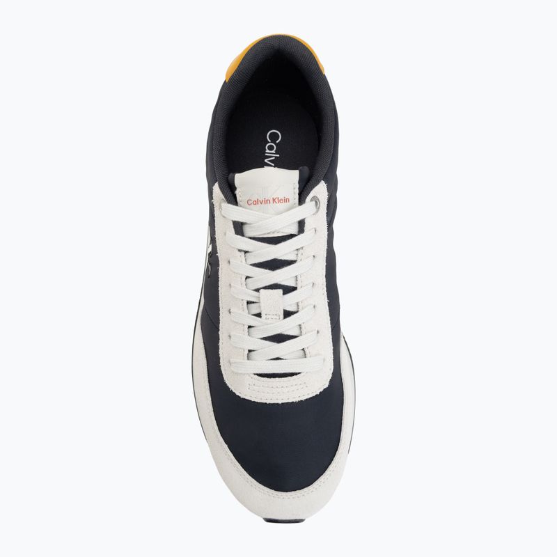Buty męskie Calvin Klein YM0YM01361 Retro Runner Ess Mix Mat vaporous white/casual bluee/cooling 5