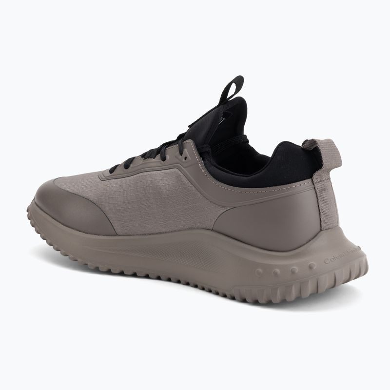 Buty męskie Calvin Klein YM0YM01443 Eva Runner Laceup Sock Mat Mix taupe smog/black 3