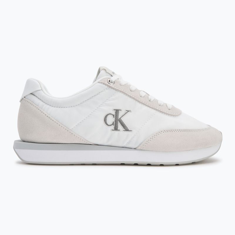 Buty męskie Calvin Klein YM0YM01361 Retro Runner Ess Mix Mat triple bright white 2
